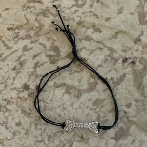 Rhinestone bone braclet